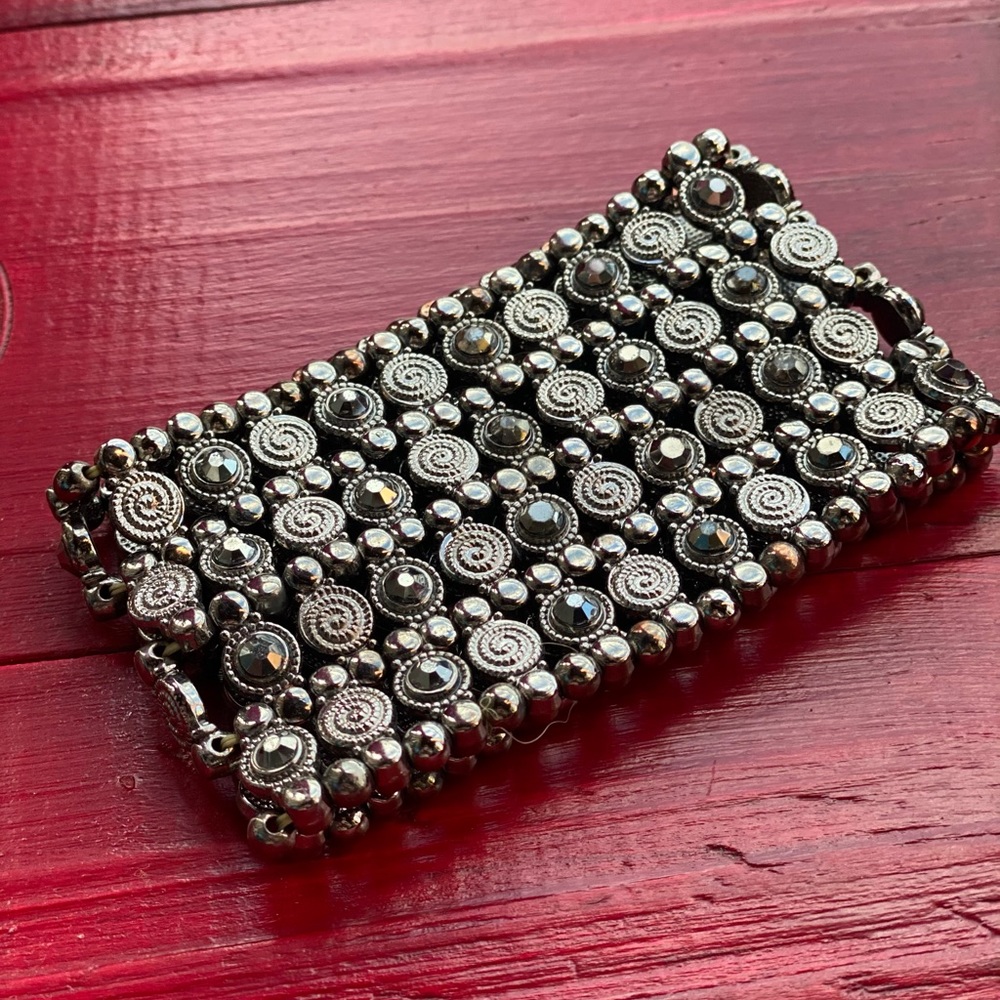 Vintage Black Silver Cuff Bracelet